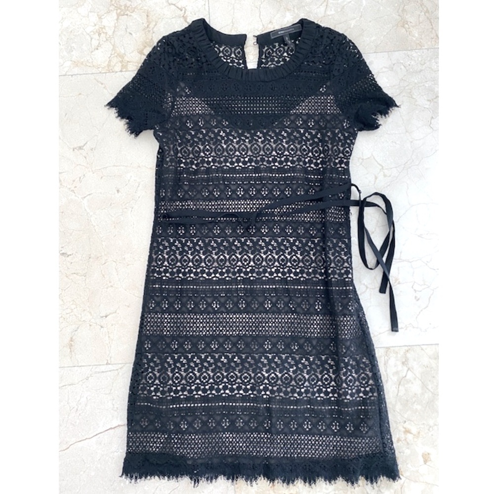 BCBGMaxAzria Black Lace Dress Size 4